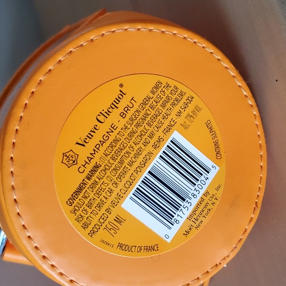 Veuve Clicquot Champagne Brut Ice Jacket Orange Scuba Insulated Carry Case Bag - Picture 5 of 9